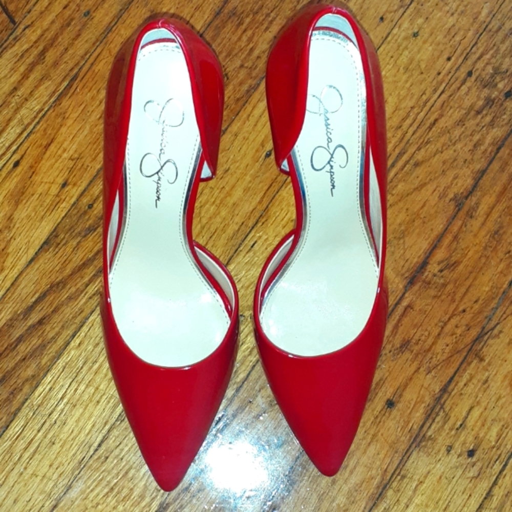 Jessica Simpson, Red Patent Leather, Size 8.5